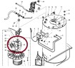 Электродвигатель воздуходувки 220 V / 50 Hz для АВД Therm Kranzle