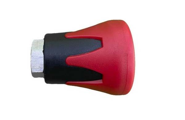Пластиковая защита форсунки, 1/4внут (красно-черная), нерж. сталь