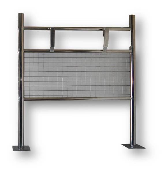 Стойка для 2-х держателей автомобильных ковриков 