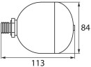 Гидрокомпенсатор (демпфер) 0,21L, 25-220bar