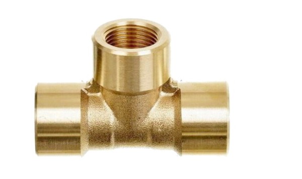 Тройник 3/8 внут - 3/8 внут - 3/8 внут, 350 Бар, латунь