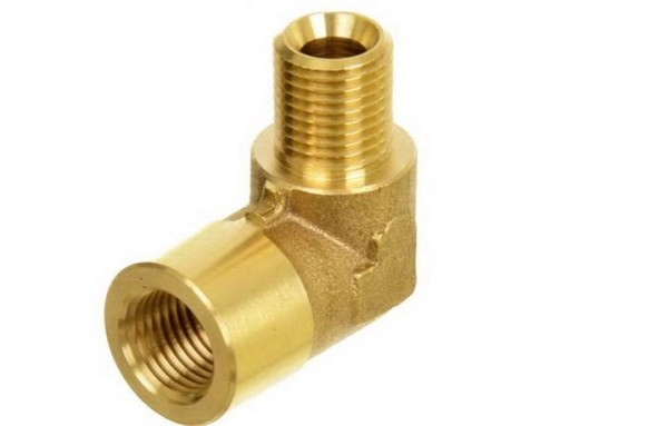 Переходник (угловой) 1/4внут - 1/4внеш, 350 Бар, латунь