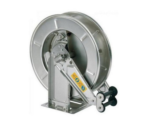 Барабан инерционный, нержавеющая сталь, для шланга высокого давления до 15 м
