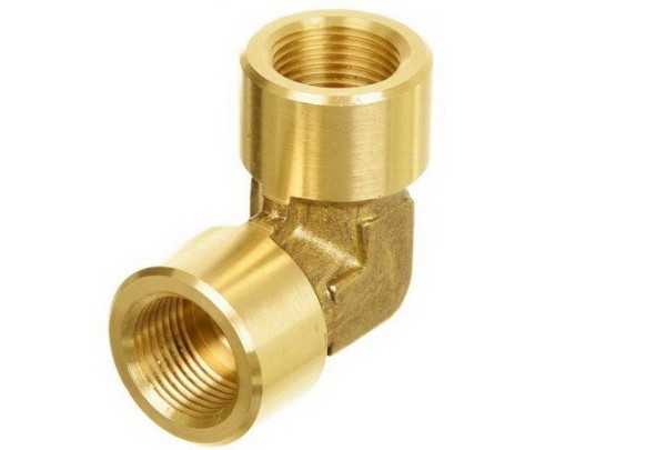 Переходник (угловой) 3/8 внут- 3/8 внут, 350 Бар, латунь