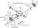 Сальник картера E2D2013, E2B2014, E3B2515, E3B2121