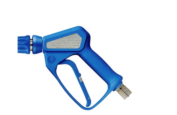 Пистолет среднего давления ST-2725, 80bar, 80l/min, 150°C, 1/2внут.вращ.-ST3100 муфта, нерж.сталь
