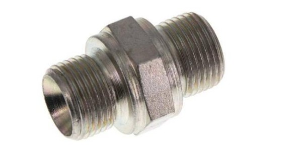 Переходник 3/8 внеш - 3/8внеш, 500 Бар, оцинк. сталь