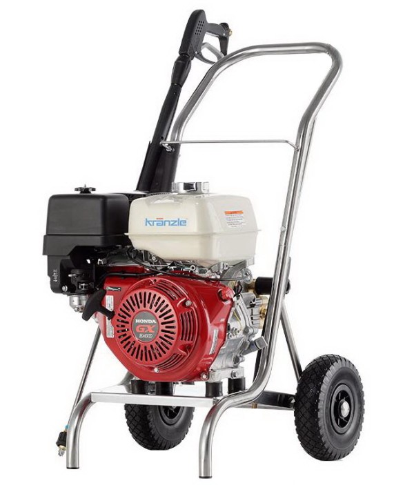 Автономный аппарат высокого давления с бензиновым двигателем PROFI-JET B 16/220 KRANZLE  на раме из нерж. стали с регулировкой скорости