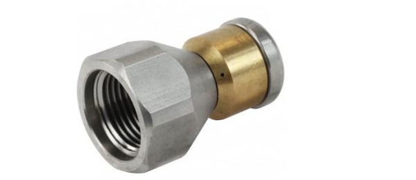 Форсунка (сопло) вращающаяся для промывки труб. 3 струи назад, разм. 040, вход 3/8 внут.