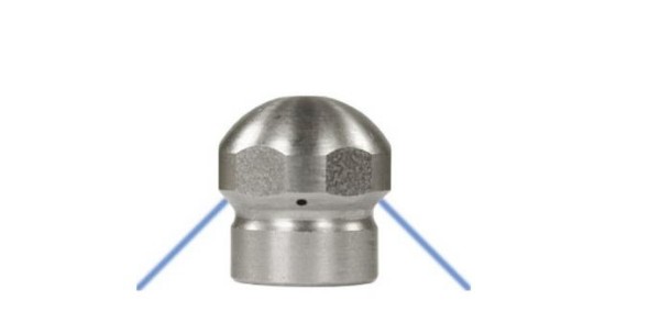 Форсунка (сопло) для промывки труб. 3 струи с боем назад, разм. 060, вход 1/8 внут.