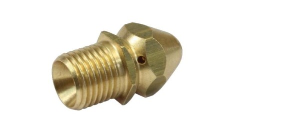 Форсунка (сопло) для промывки труб. 3 струи с боем назад, разм. 035, вход 1/4 внеш.