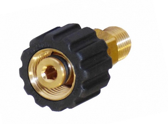 Переходник M 22x1,5 гайка - 3/8 внеш., 400 Бар, латунь