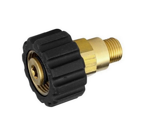 Переходник M 22x1,5 гайка - 1/4 внеш., 400 Бар, латунь