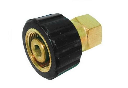 Переходник M 22x1,5 гайка - 1/4 внут. удлиненный, 400 Бар, латунь