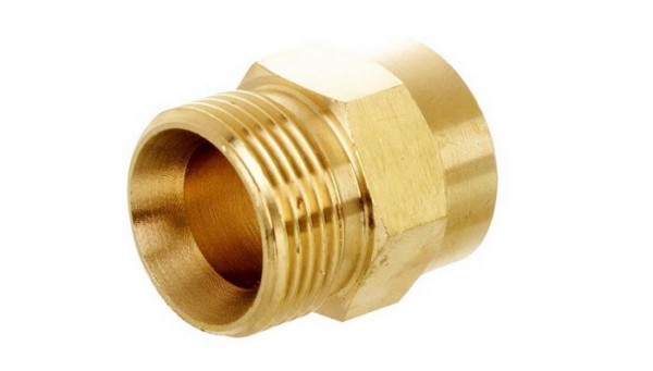 Переходник M 22x1,5 внеш - 1/4 внут, 400 Бар, латунь