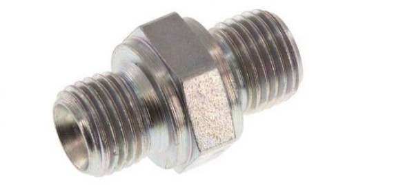 Переходник 1/4 внеш - 1/4 внеш, 500 Бар, оцинк. сталь
