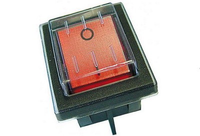 Кнопка выключателя влагозащищенная (красная)